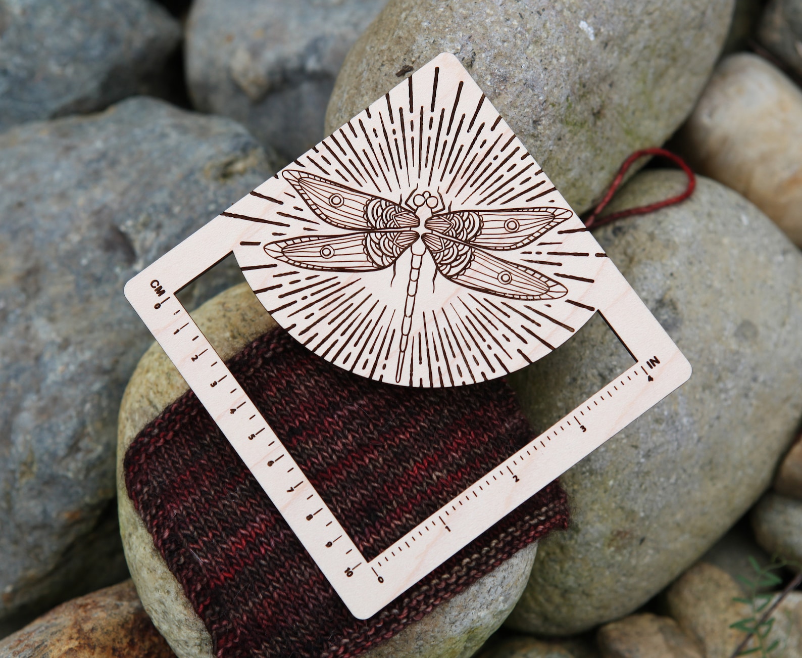 Dragonfly Gauge Swatch Measurement Ruler in 4 Inches and 10 | Etsy