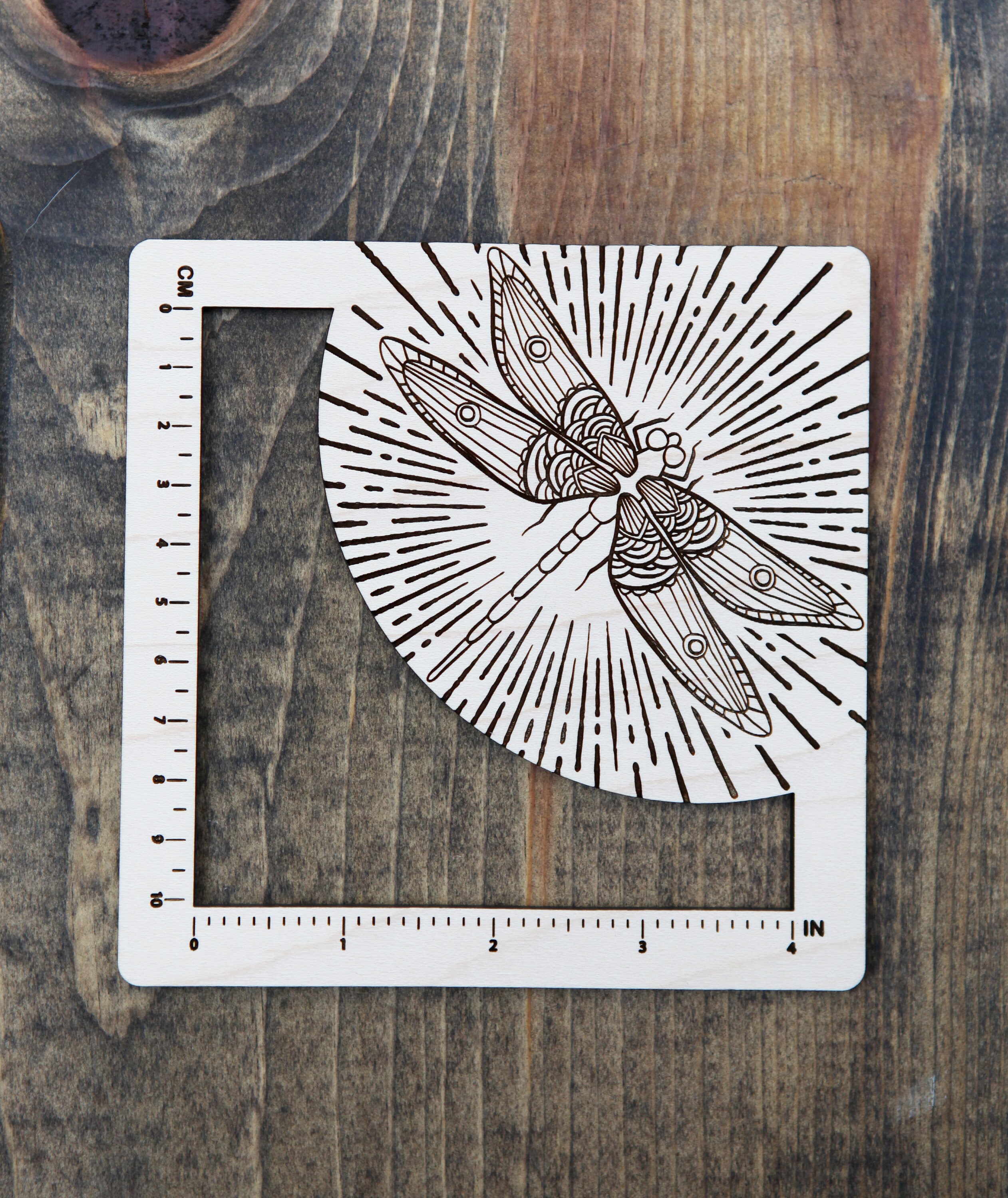 Dragonfly Gauge Swatch Measurement Ruler in 4 Inches and 10 | Etsy