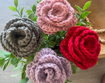 Cute crochet Flower Pens | Office Accessories | Gifts for her | School Supplies | Gardening | Yarn Pen | Teacher | Black Ballpoint Pen |