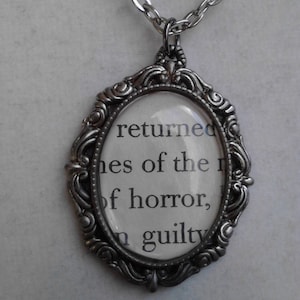 Edgar Allan Poe #12 inspired necklace