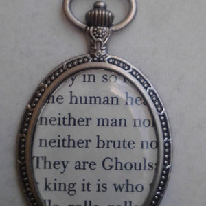 Edgar Allan Poe #3 inspired necklace
