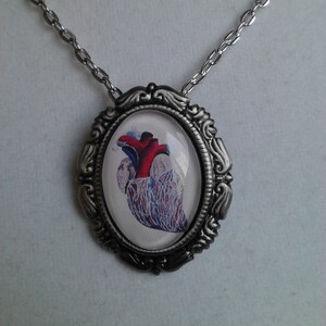 SALE - The Anatomic Heart #2 Cameo necklace/brooch