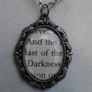 Edgar Allan Poe #10 inspired necklace