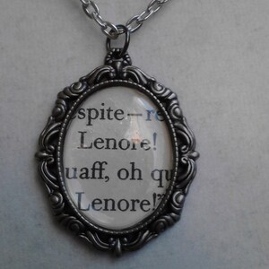 Edgar Allan Poe #9 inspired necklace