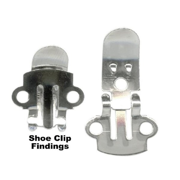 Clearance Sale 100 Shoe Clip Clips Blanks Blank Findings DIY Hardware
