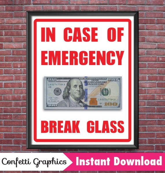 In Case Of Emergency Break Glass Fun Christmas Gift Etsy In Case Of Emergency Break Glass Fun Christmas Gift Etsy
