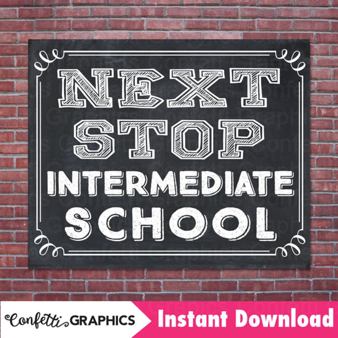 Next Stop Intermediated School Middle School Fifth Grade Sixth | Etsy