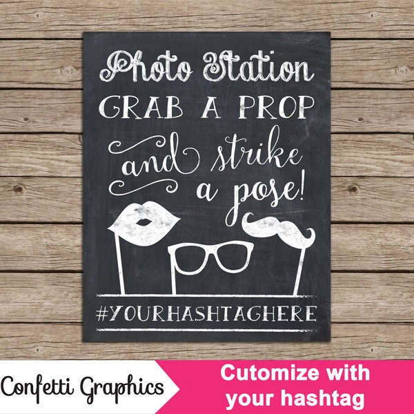 Hashtag Chalkboard Etsy
