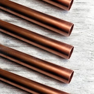 Copper Dowel, Copper Pole, Copper Rod, Dowel for Weaving, Woven Wall Hanging, Copper Dowel for Macrame, Macrame, Weaving Dowel, Woven image 1