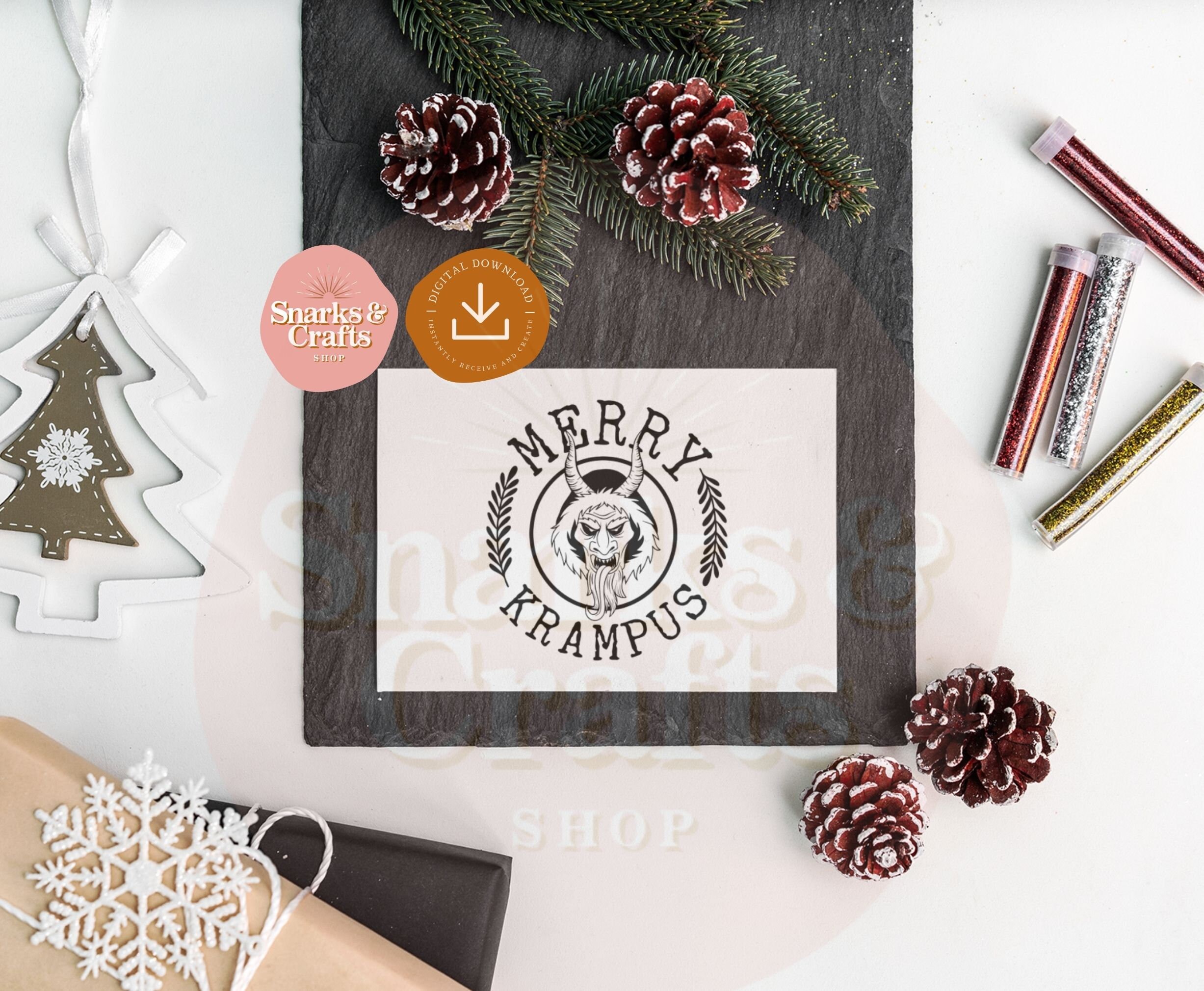 Merry Krampus Printable Instant Download Funny Christmas Card 2021 ...