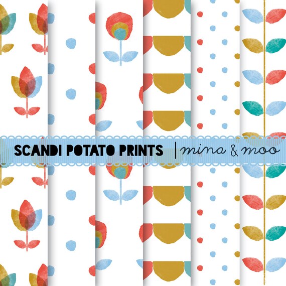 Scandi Wallpaper Skandinavischen Muster Skandinavischen Etsy