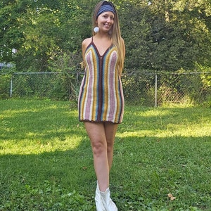 70s Crochet Dress
