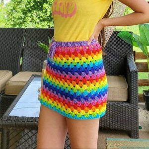 Rainbow Hippie Skirt