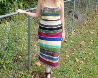 Funky Crochet Midi Dress