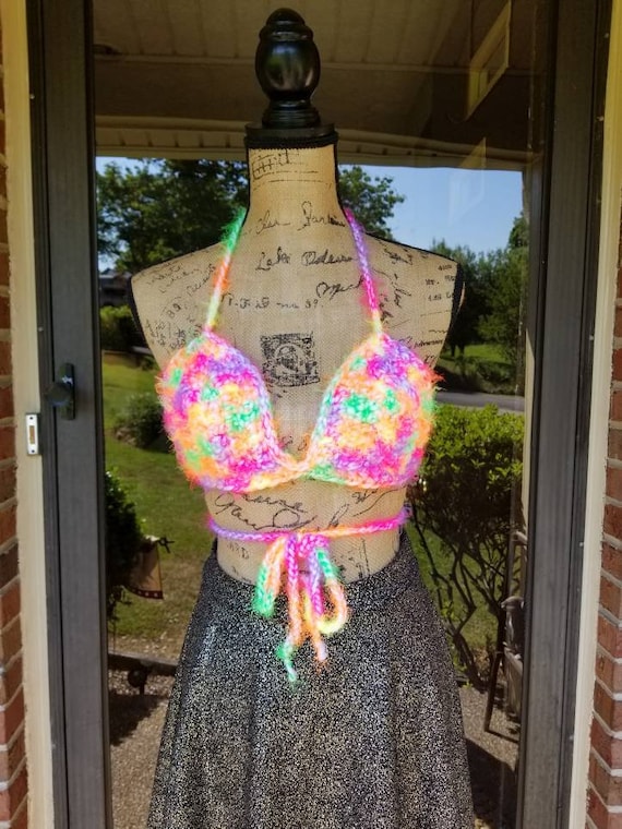 rainbow rave top