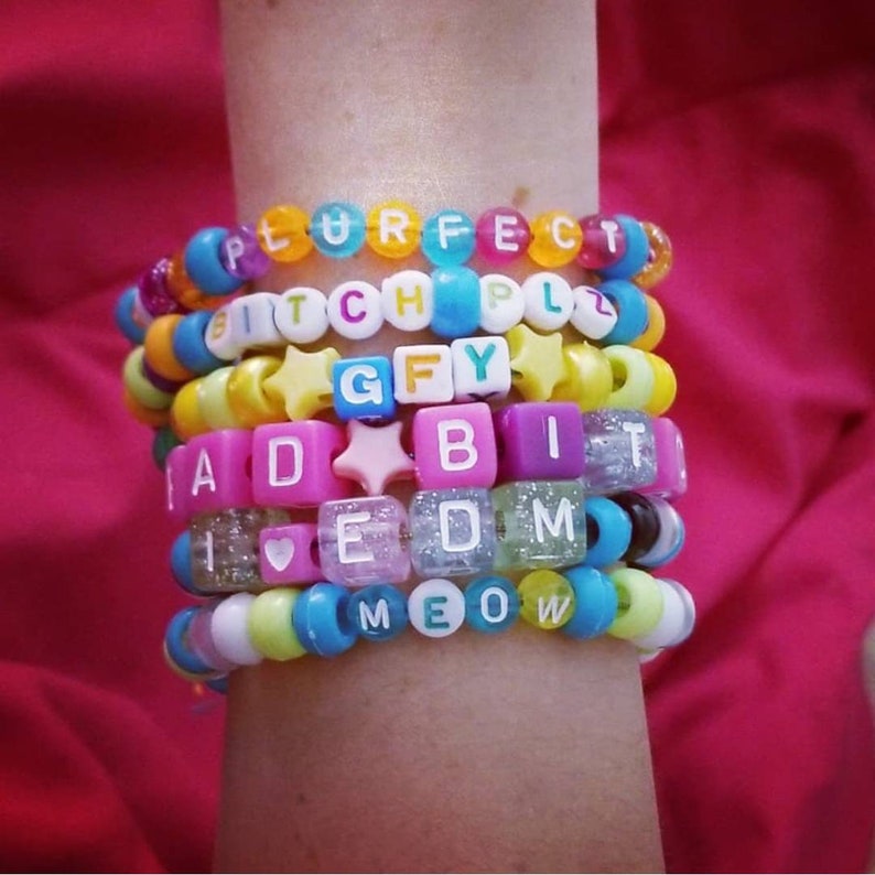 Kandi Rave Bracelets 50 / Rave Jewelry / Friendship Etsy
