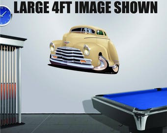 1947 Chevy Hot Rod Wall Decal: Classic Car Garage Decor