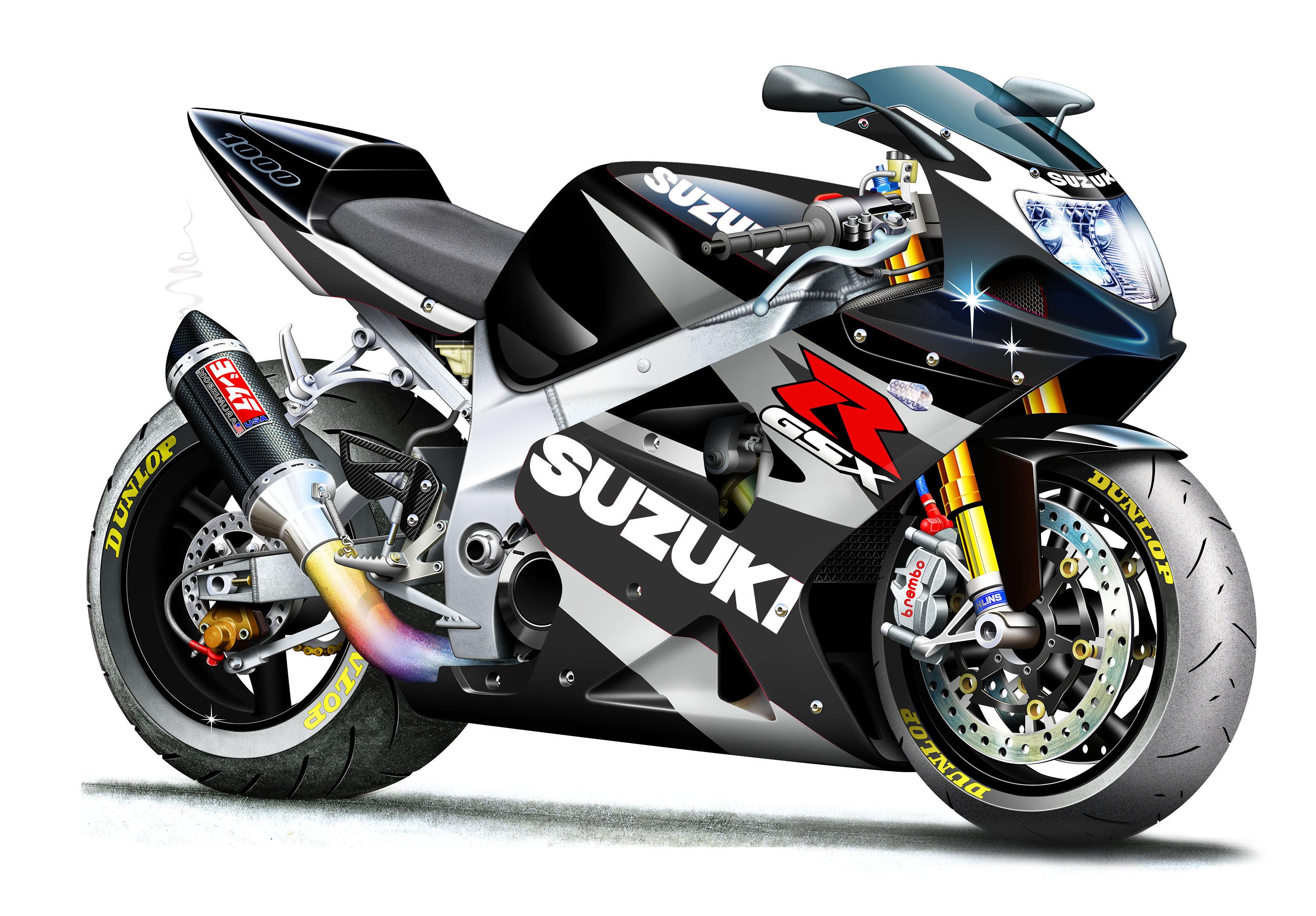 Suzuki GSXR 1000 Motorcycle Wall Decal: Vintage Garage Decor - Etsy