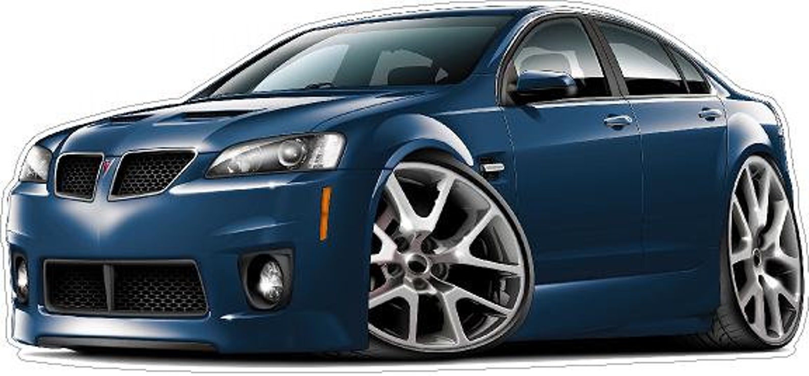 2008 Pontiac Grand Prix GXP Car Wall Decal: Man Cave Decor - Etsy
