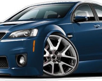 Calcomanía de pared para Pontiac Grand Prix GXP 2008: Decoración para el hogar