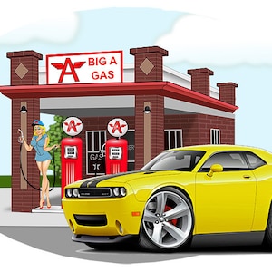2011 Challenger SRT8 Wall Decal: Dodge Car Mural