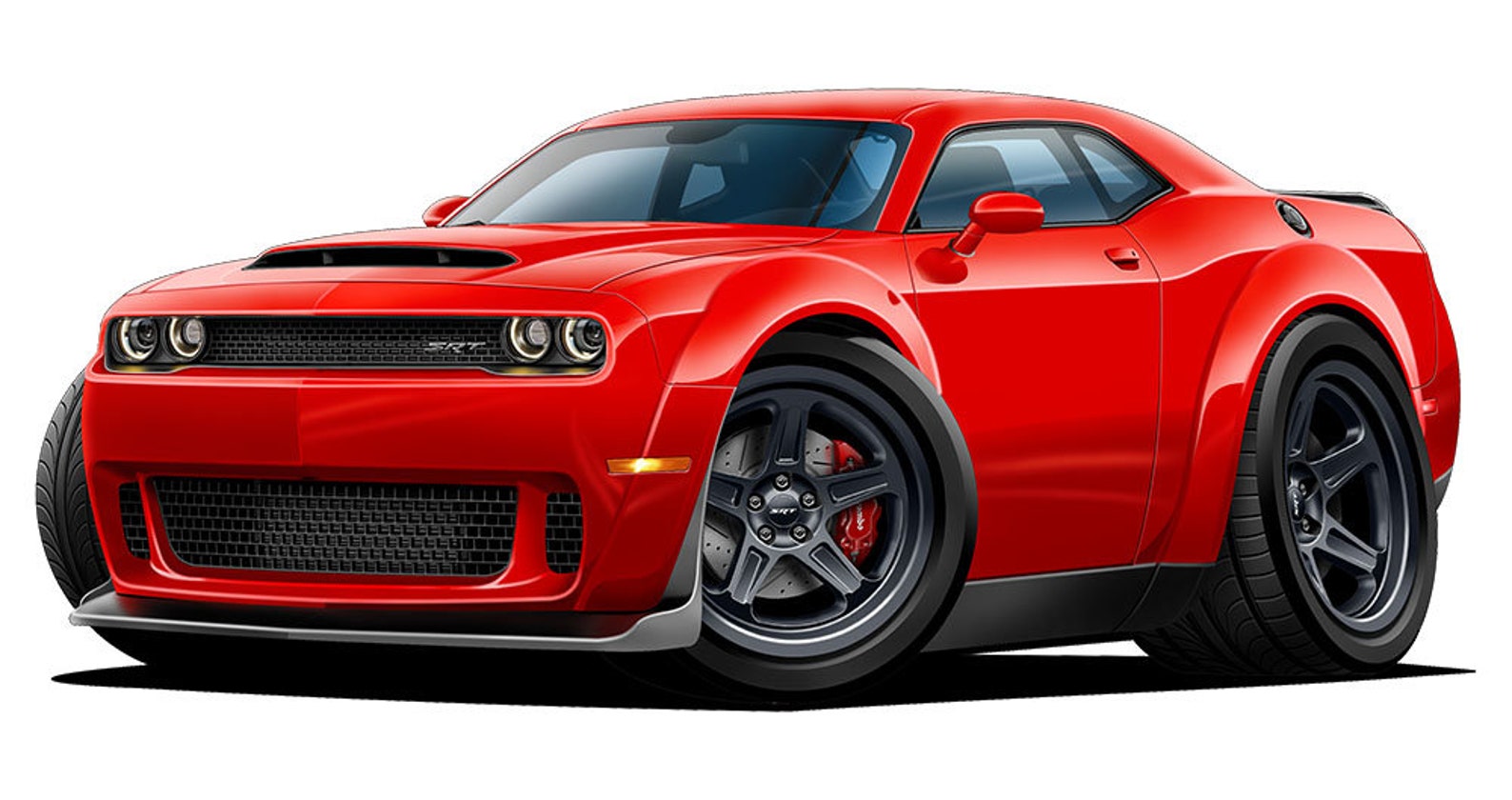 Fatcat Wall Graphics New Dodge Demon Wall Decal Graphic Poster Etsy