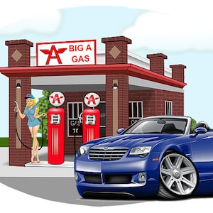 2010 Chrysler Crossfire Wall Decal: Automotive Vinyl Art