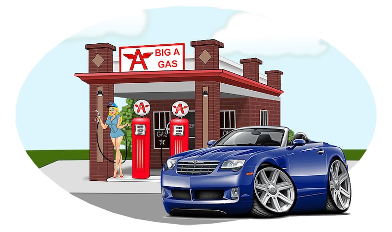 2010 Chrysler Crossfire Wall Decal: Automotive Vinyl Art image 1