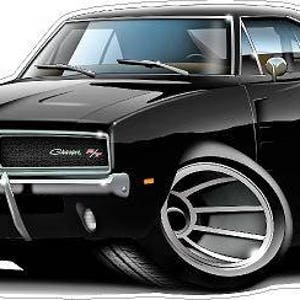 Classic Car 1969-70 DODGE Charger Wall Decal Car Photo Decal - Etsy