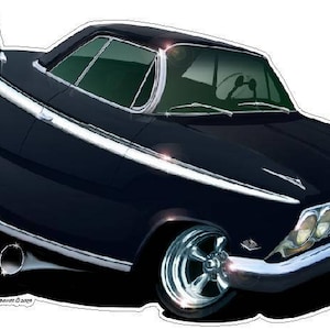 1962 Impala Classic Auto-Wandaufkleber: Manneshöhle Vinyl-Aufkleber 60 cm