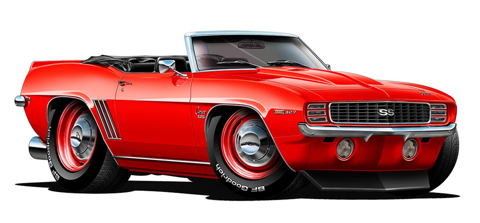 Fatcat Wall Graphics 1969 Camaro RS SS Wall Decal Graphic Etsy Canada