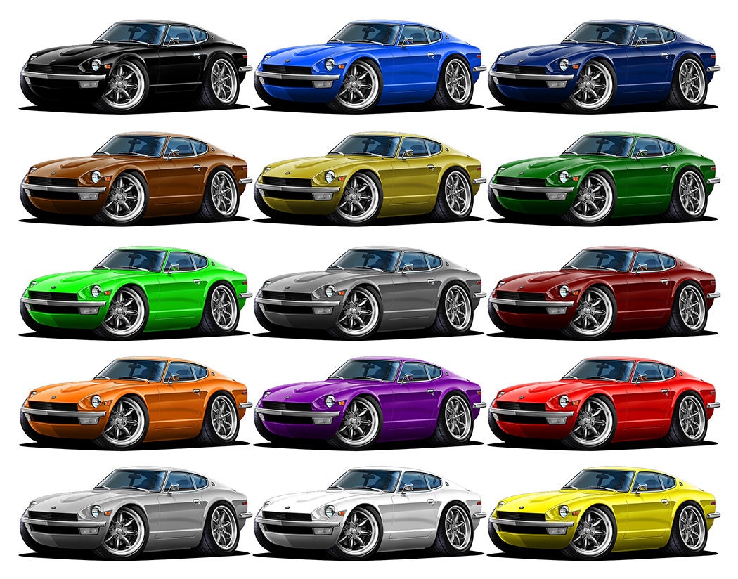 Fatcat Wall Graphics 240 Z Wall Decal Graphic Poster Cling Etsy