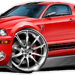 Ford Mustang Shelby Supersnake vinyl decal wall graphic officially licensed product custom art easy installation on walls, windows, man cave