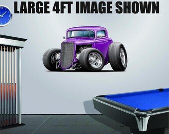 Décalcomanie en vinyle Ford Hotrod 302 : oeuvre d'art murale sous licence officielle