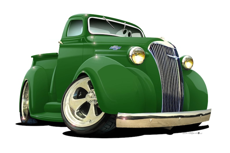 1937 Chevy Pickup Truck Wall Decal Sticker Removable Wall Art Etsy