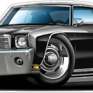 クラシックカー 1970年 シボレー モンテカルロ ウォールデカール、車の写真デカール、男の隠れ家の装飾、父の日のギフト、男の子の部屋の装飾、ホットロッドカー