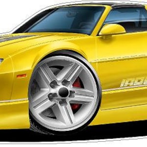 Calcomanía de pared IROC Camaro Z28 1982-92, calcomanías de autos antiguos, calcomanías de autos clásicos, calcomanías de autos de los años 80, calcomanías de hot rod
