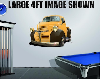 1947 Pickup Truck Wall Decal: 2ft Vinyl Graphic Art