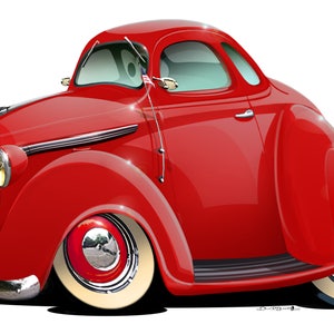 1938 Plymouth Car Wall Decal Sticker Removable Wall Art Man Cave Father Christmas Gift 2ft-4ft
