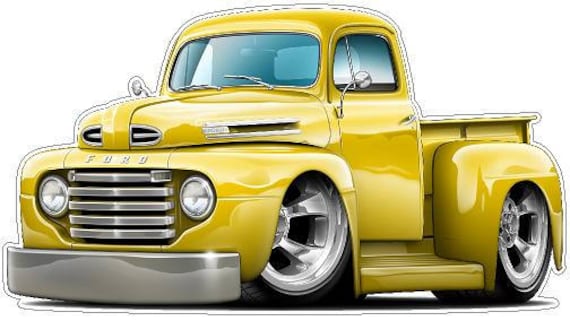 Ford Modelo A Coupe Rat Rod Vintage Pegatina de Vinilo Pared Arte Niños Habitación garaje