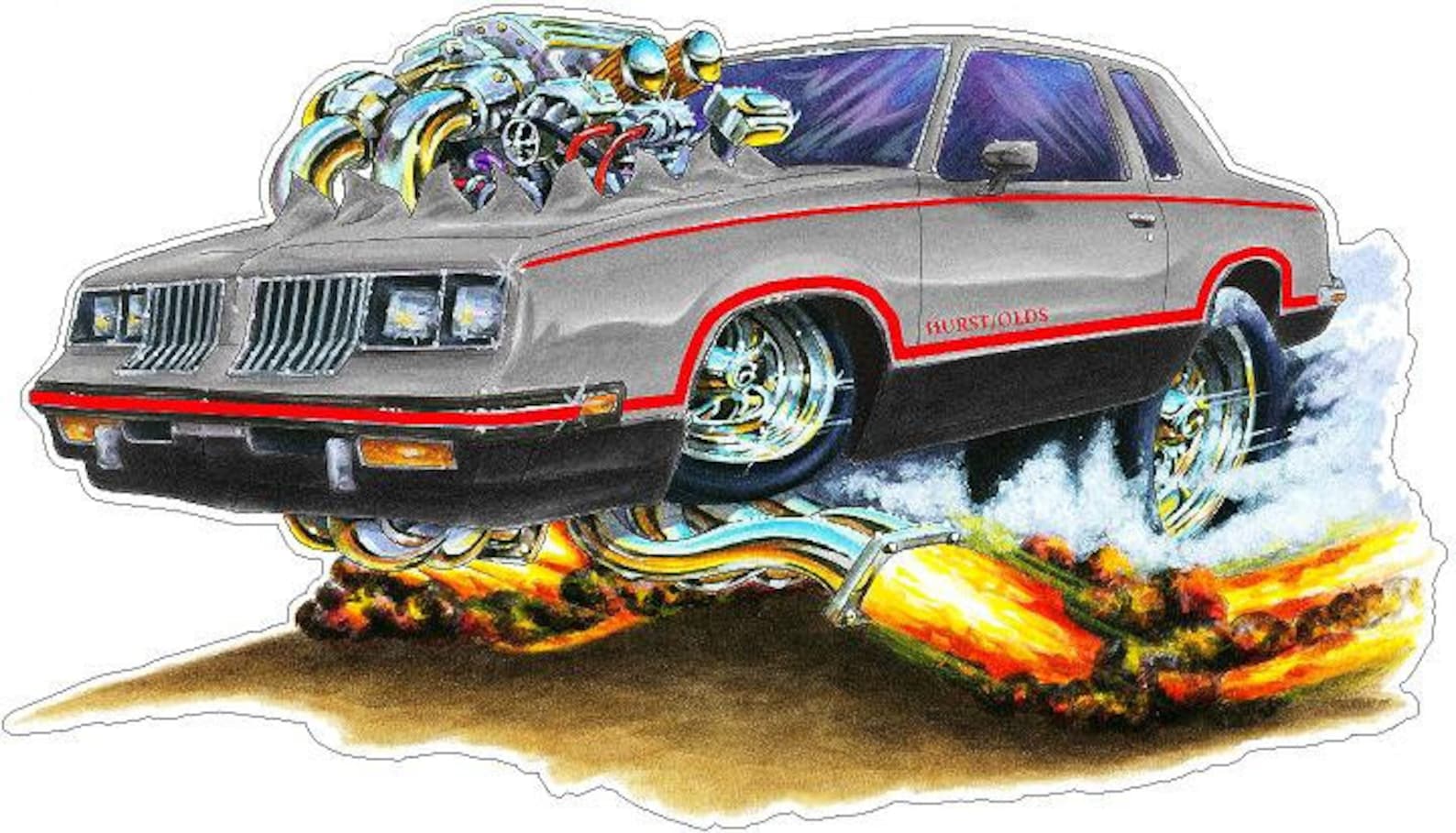 1984 Hurst Oldsmobile Car Wall Decal Man Cave Decor Fathers | Etsy