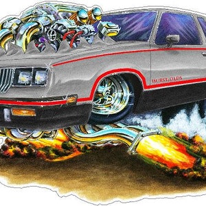 1984 Hurst Oldsmobile Car Wall Decal: Man Cave Decor - Etsy