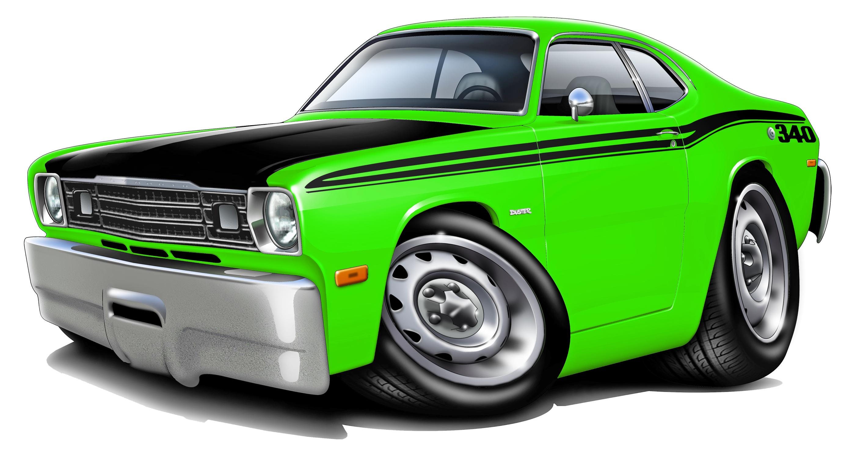 Automobile Wall Murals Classic Car Decal 197074 Duster 340 Etsy