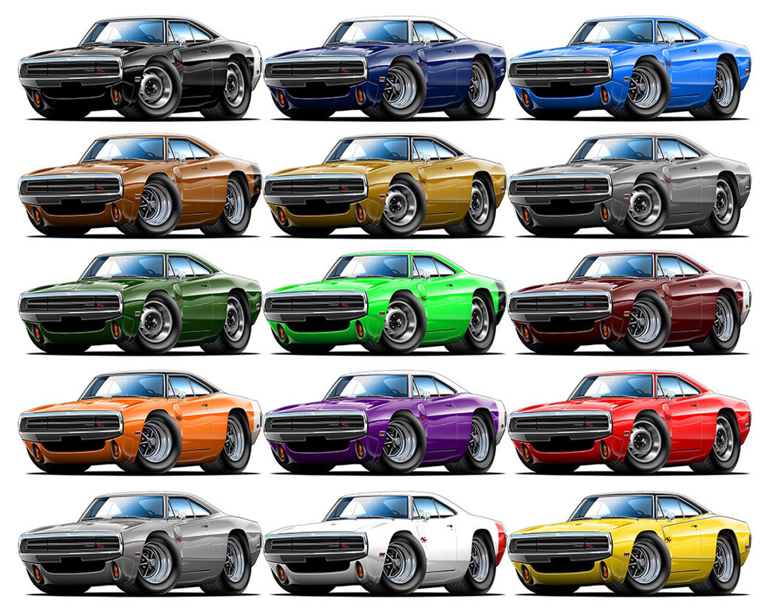 Fatcat Wall Graphics Dodge 70 Charger R/T 440 Wall Decal Etsy