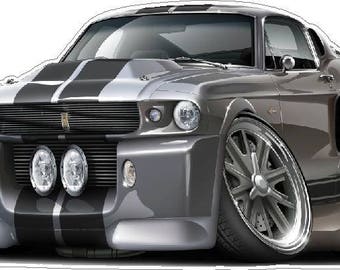 1967 Shelby GT500 Eleanor Classic Car Wall Decal