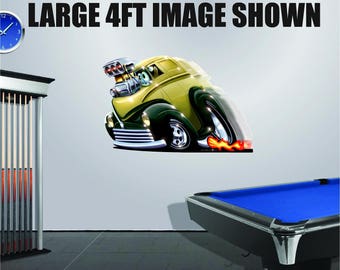 1948 Panel Hot Rod Wall Decal: Classic Car Garage Decor
