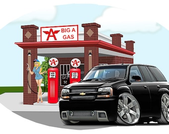 2008 Chevy Trailblazer Decal: Removable SUV Car Wall Art
