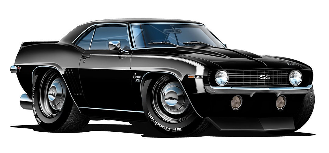 Fatcat Wall Graphics 1969 Camaro RS SS Wall Decal Graphic Etsy Canada