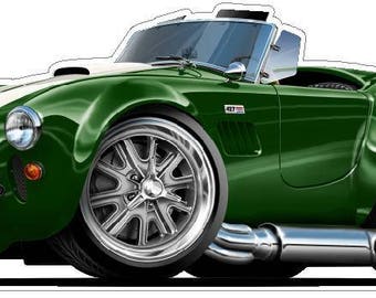 1966 Cobra 427 Car Wall Decal: Officially Licensed Ford Decor