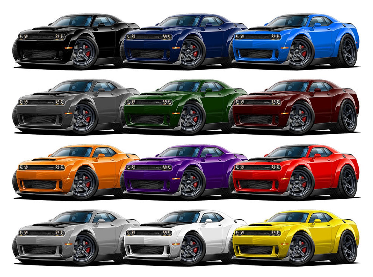 Fatcat Wall Graphics New Dodge Demon Wall Decal Graphic Poster Etsy